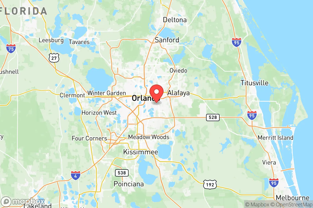 Map centered at 28.5145, -81.3234