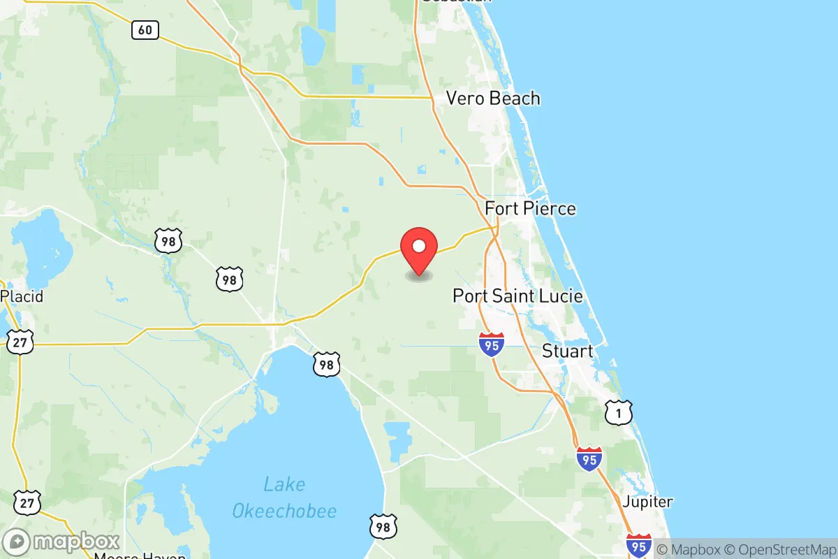 Map centered at 27.3226, -80.5438
