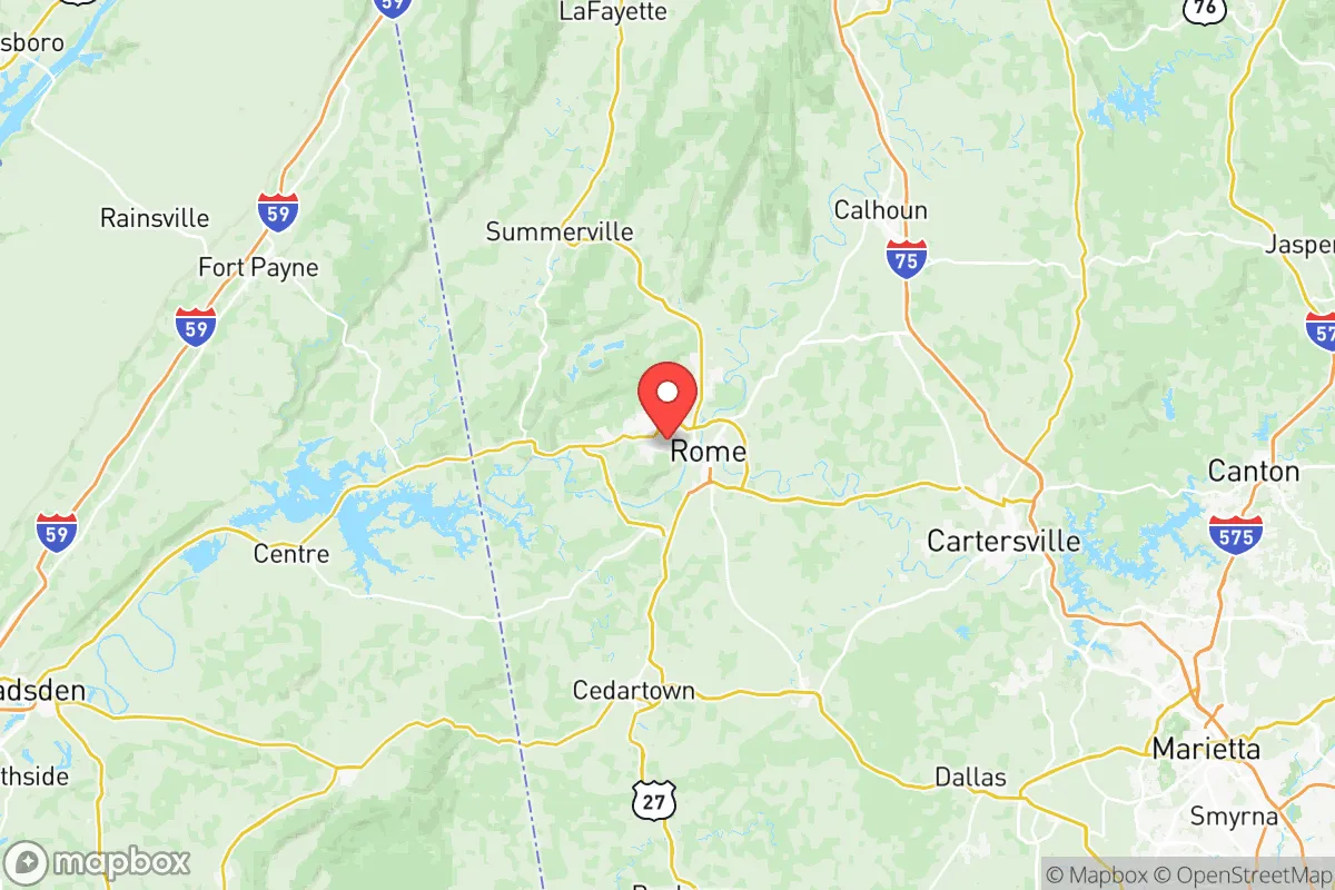 Map centered at 34.2631, -85.2144