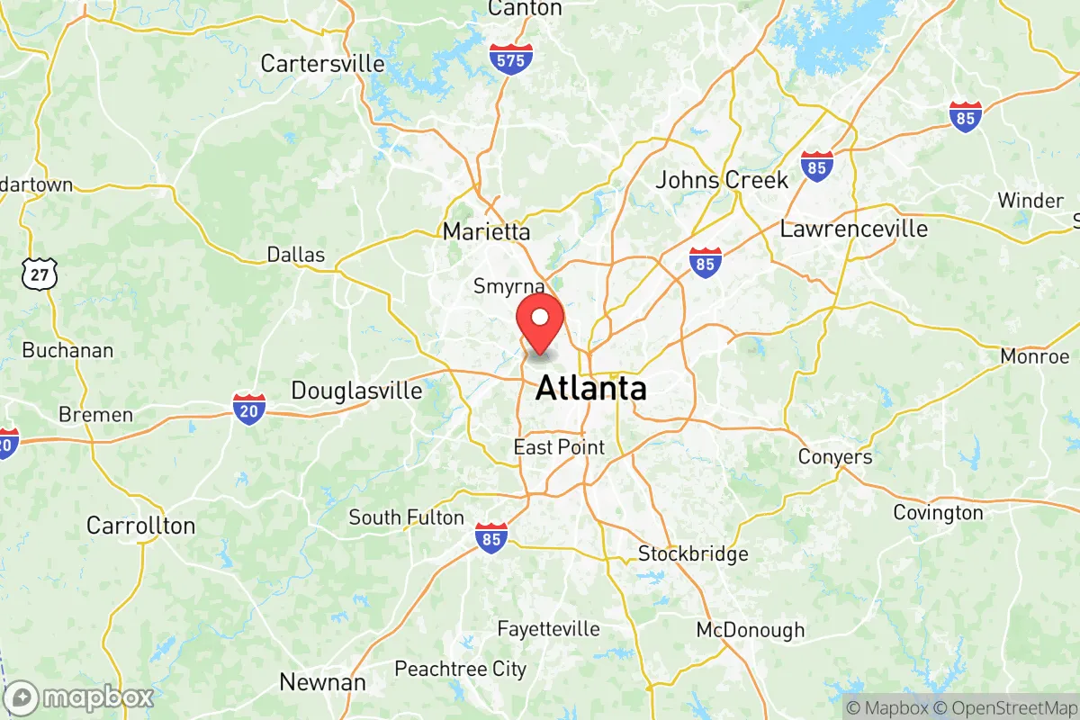 Map centered at 33.7900, -84.4677