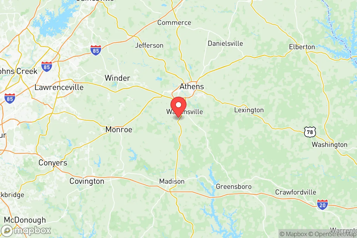 Map centered at 33.8349, -83.4370