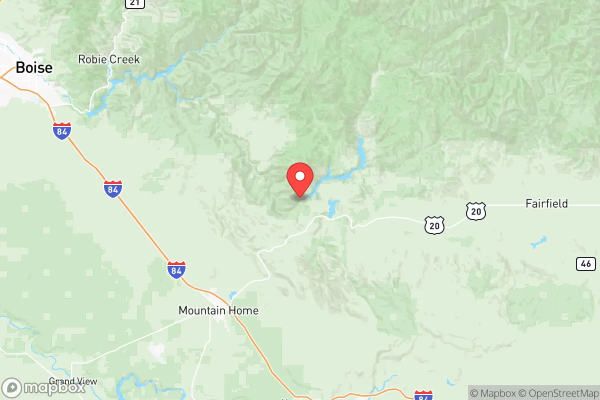 Map centered at 43.3527, -115.4698