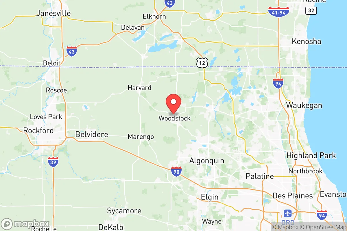 Map centered at 42.3243, -88.4524