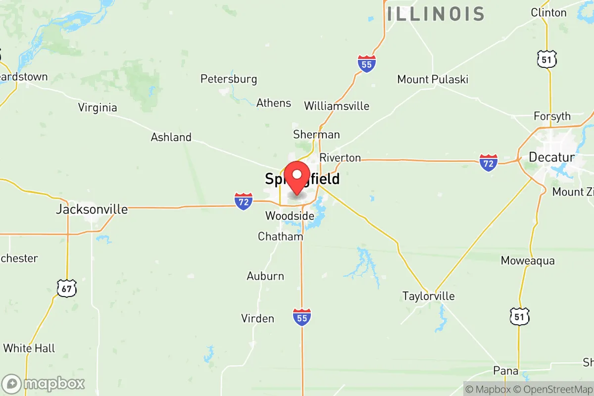 Map centered at 39.7581, -89.6591