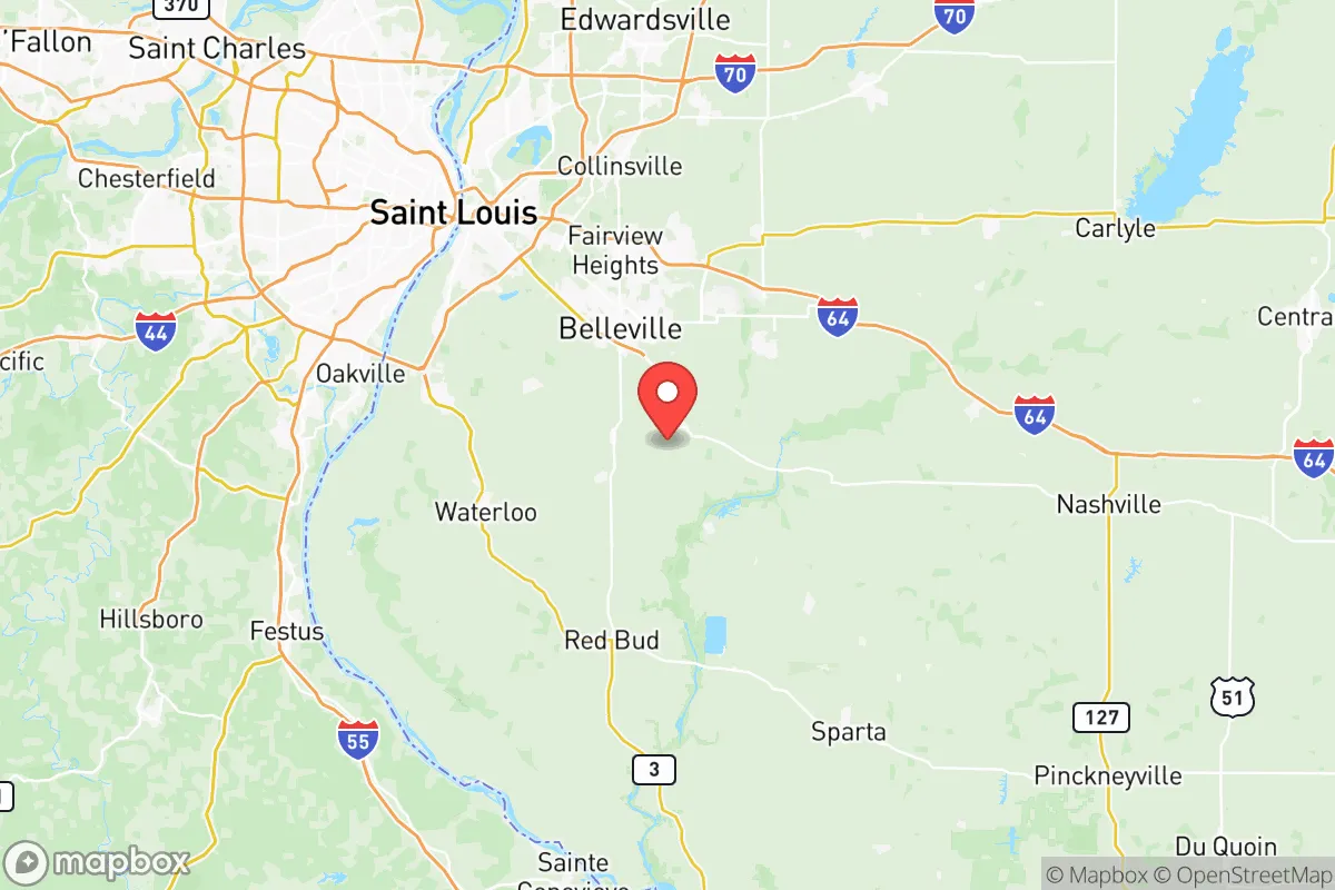 Map centered at 38.4008, -89.9253