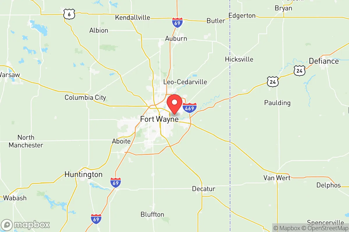 Map centered at 41.0908, -85.0666