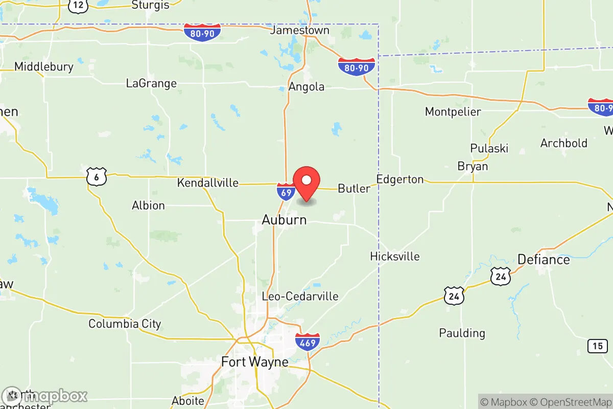 Map centered at 41.3975, -84.9991
