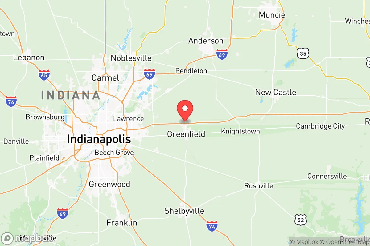 Map centered at 39.8235, -85.7733