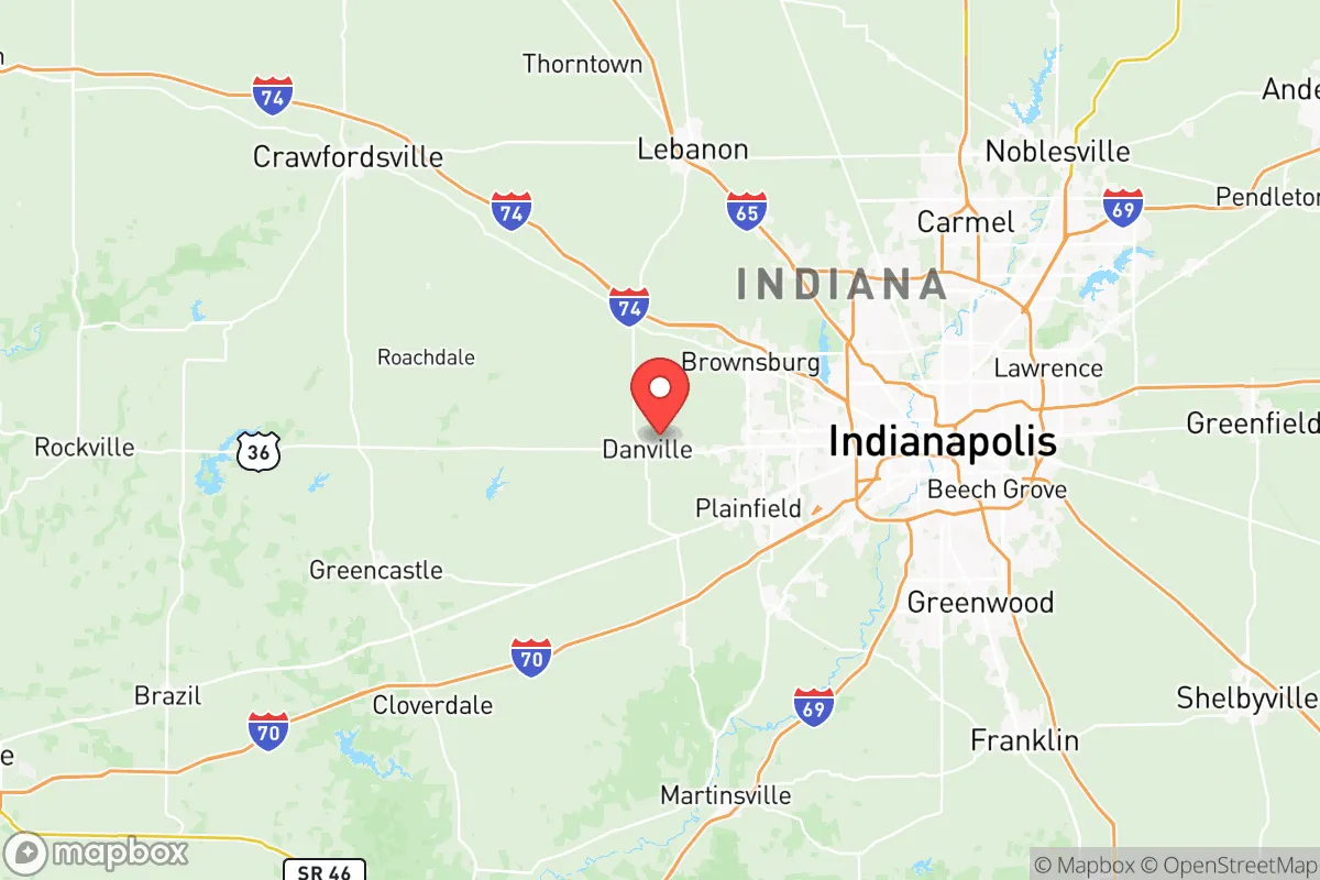 Map centered at 39.7694, -86.5100