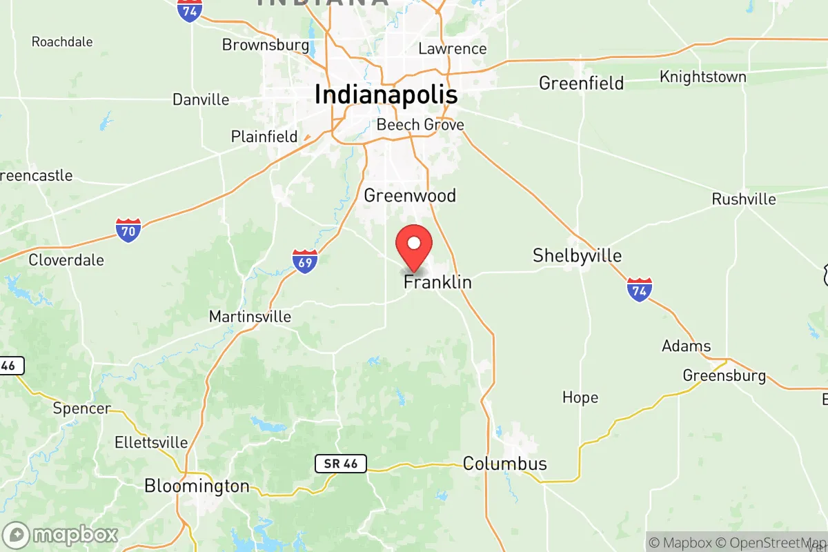 Map centered at 39.4899, -86.1016