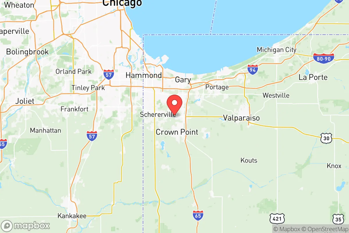 Map centered at 41.4718, -87.3764
