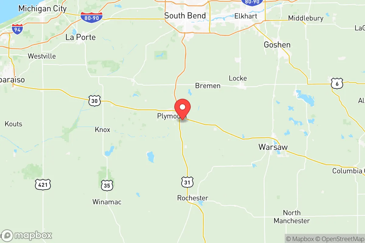 Map centered at 41.3248, -86.2618