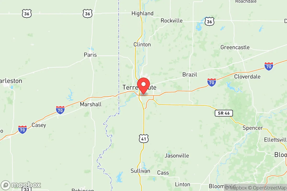 Map centered at 39.4305, -87.3900