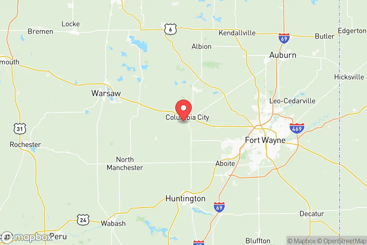 Map centered at 41.1393, -85.5051