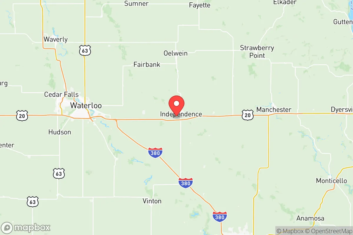 Map centered at 42.4566, -91.9099