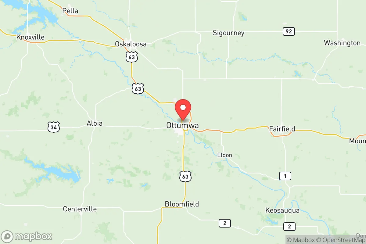 Map centered at 41.0306, -92.4095