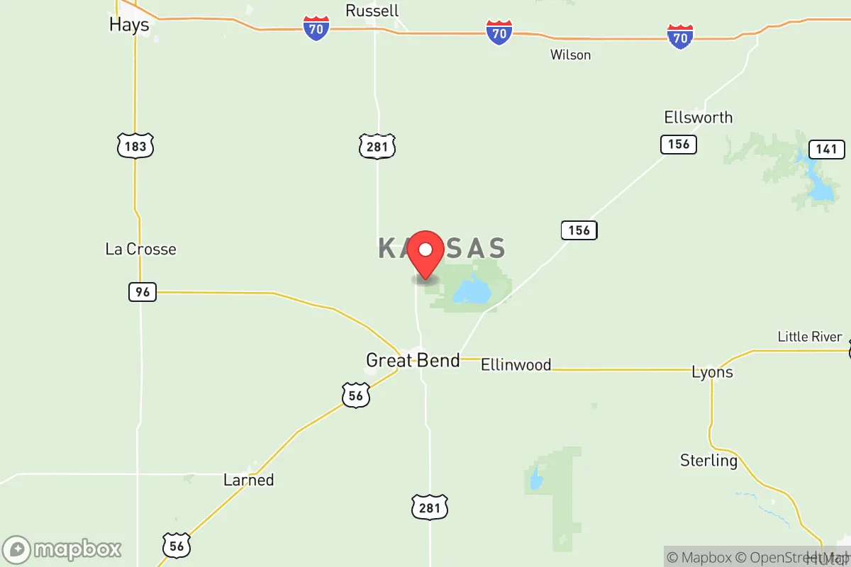Map centered at 38.4789, -98.7565
