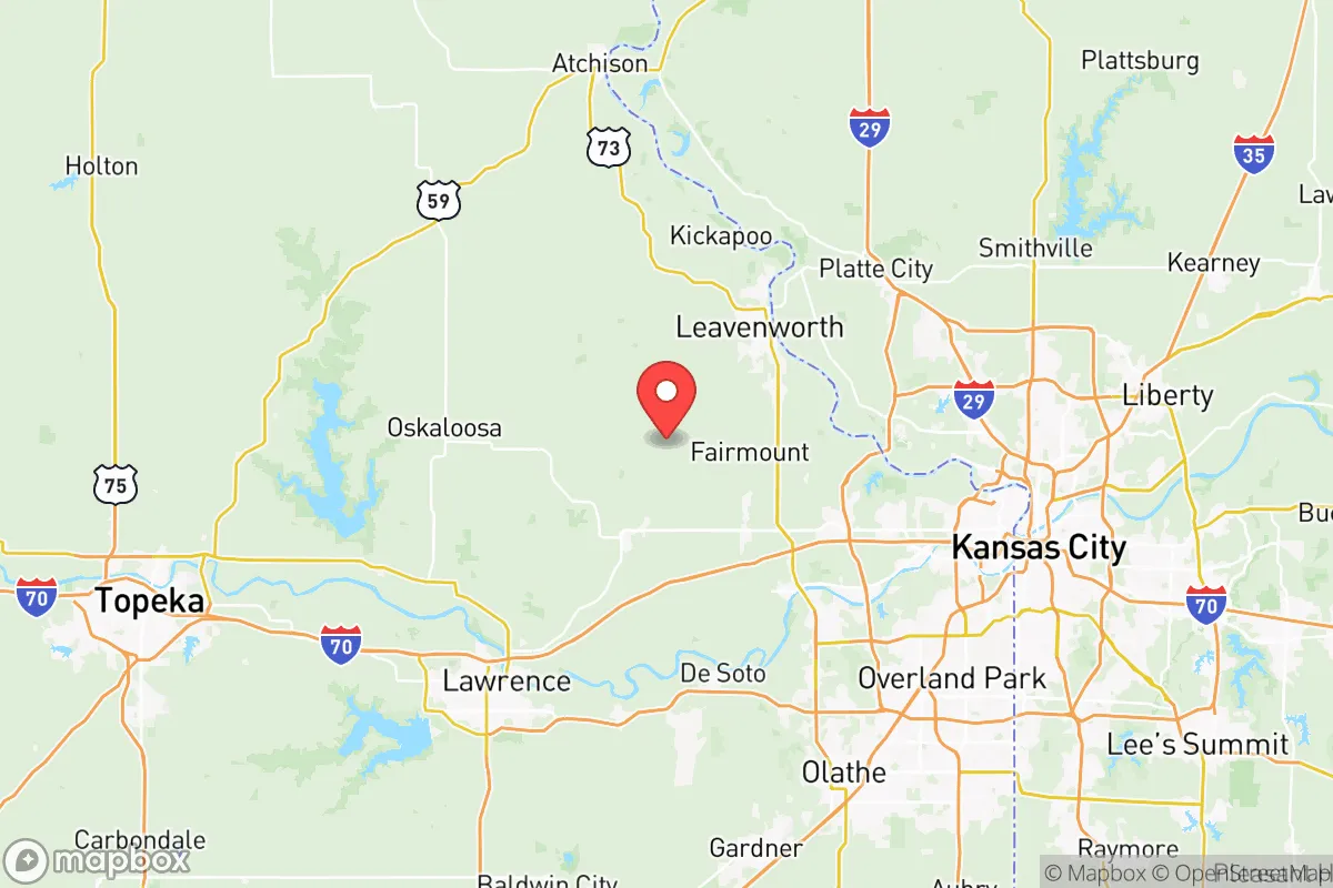 Map centered at 39.1992, -95.0379