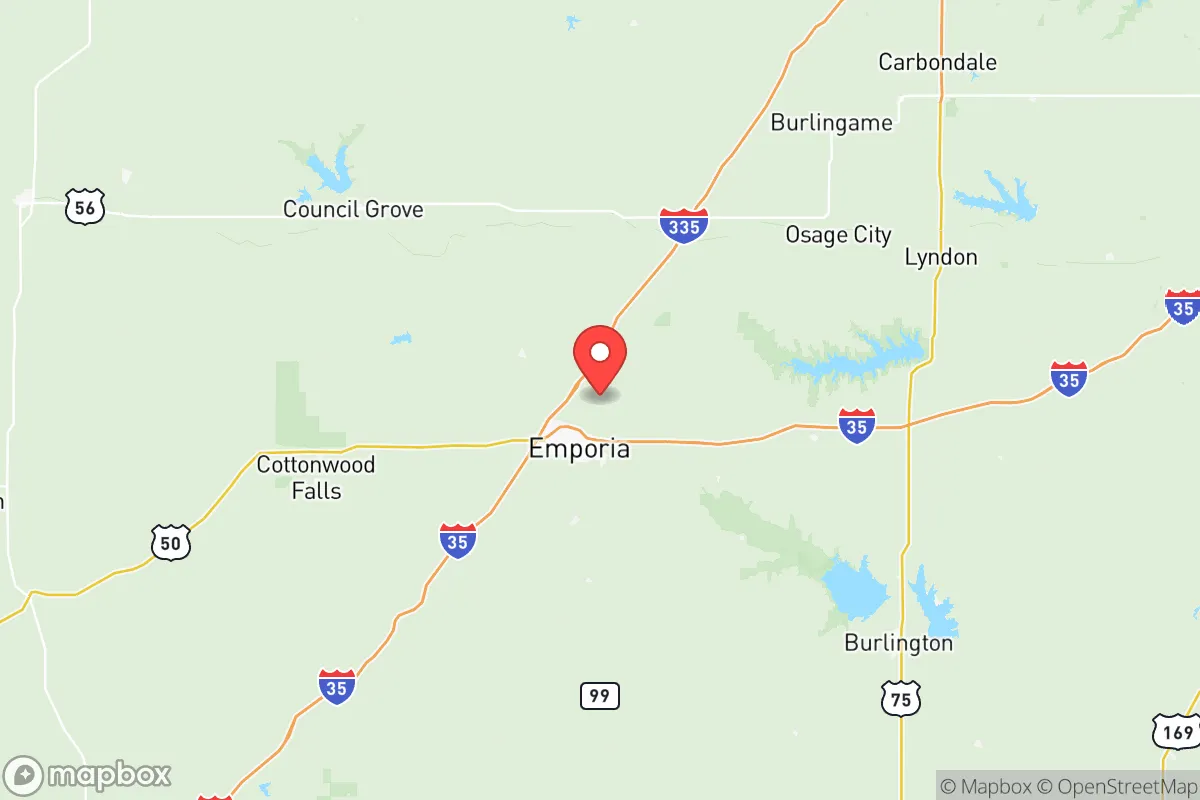 Map centered at 38.4559, -96.1526
