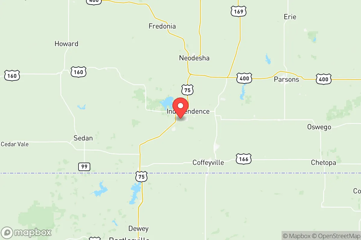 Map centered at 37.1924, -95.7429