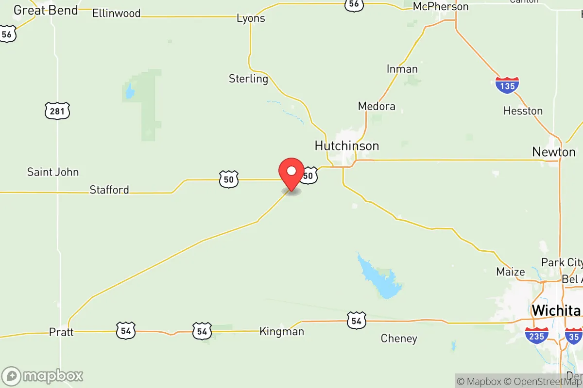 Map centered at 37.9529, -98.0860