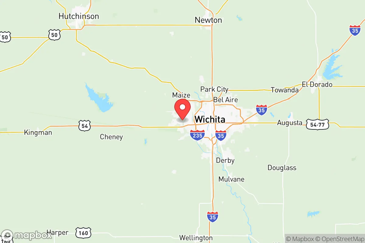 Map centered at 37.6847, -97.4610