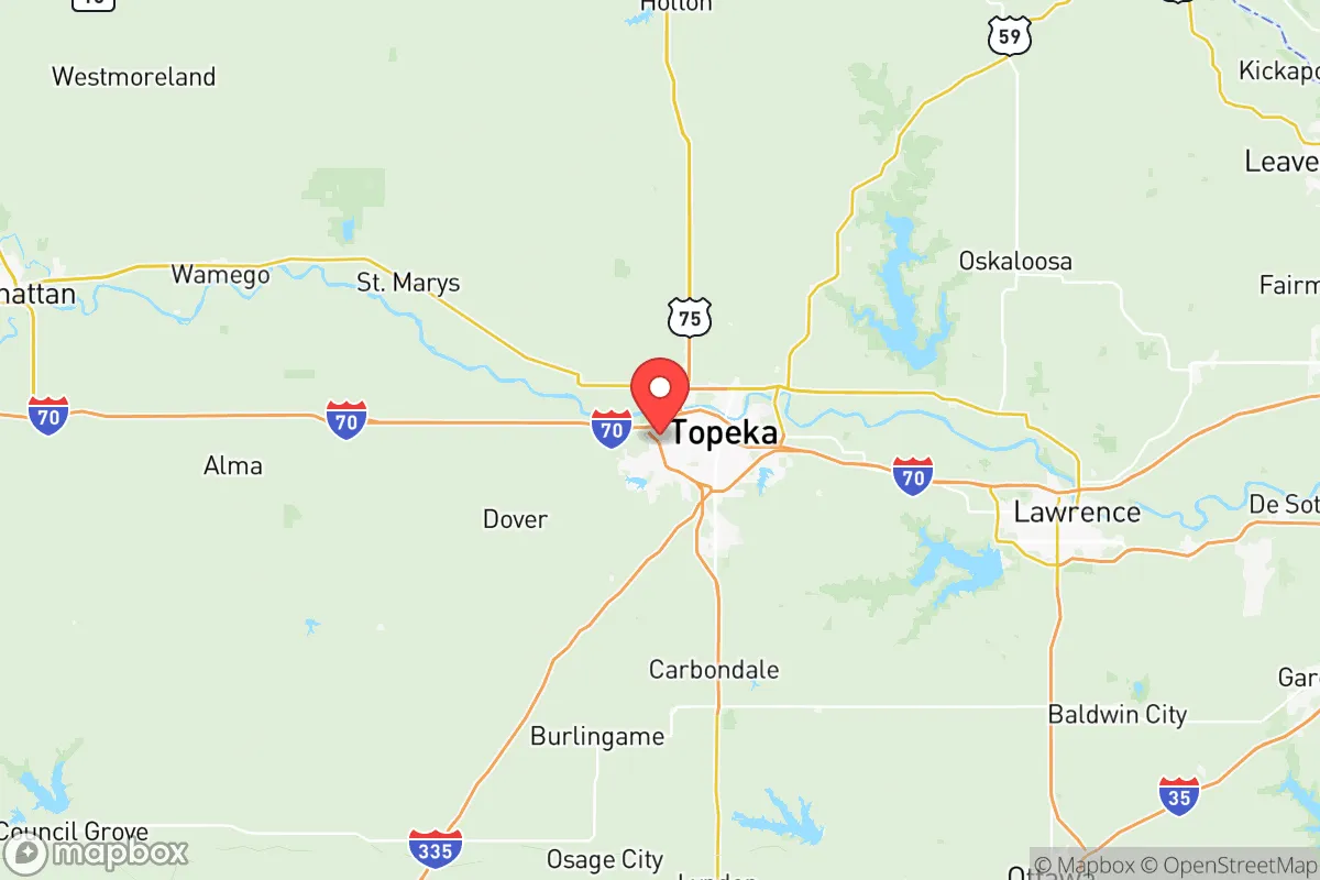 Map centered at 39.0414, -95.7564