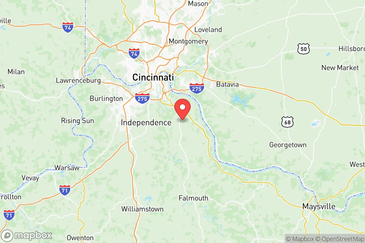 Map centered at 38.9464, -84.3796