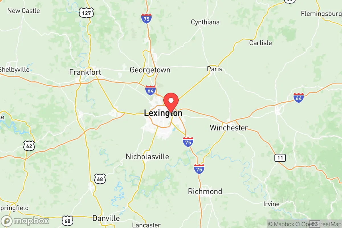 Map centered at 38.0423, -84.4587