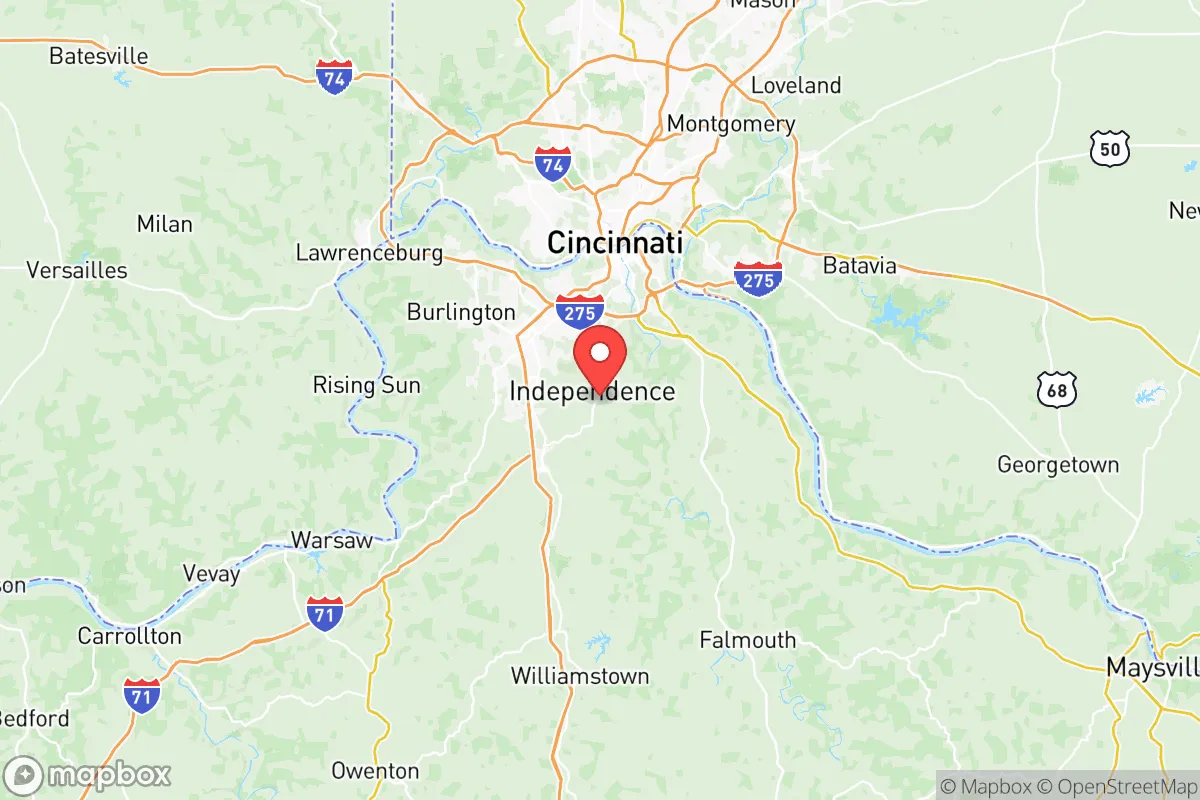 Map centered at 38.9334, -84.5333