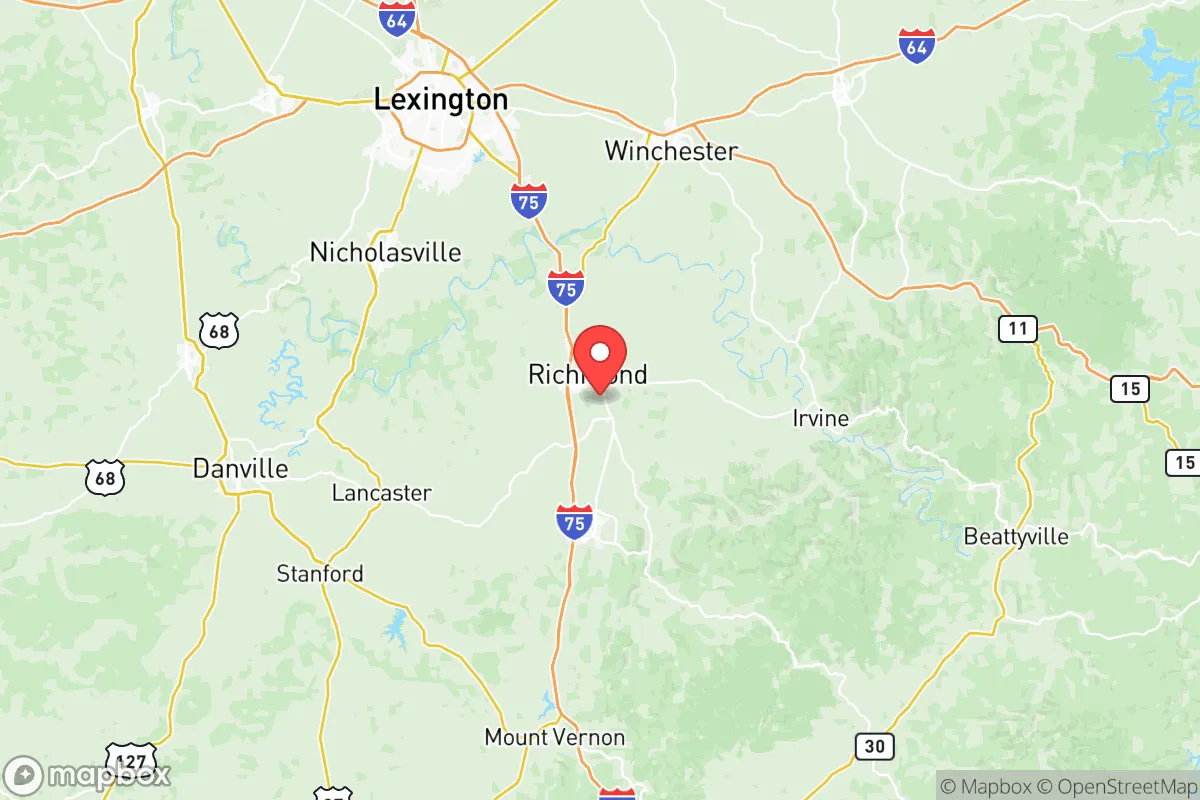 Map centered at 37.7201, -84.2780