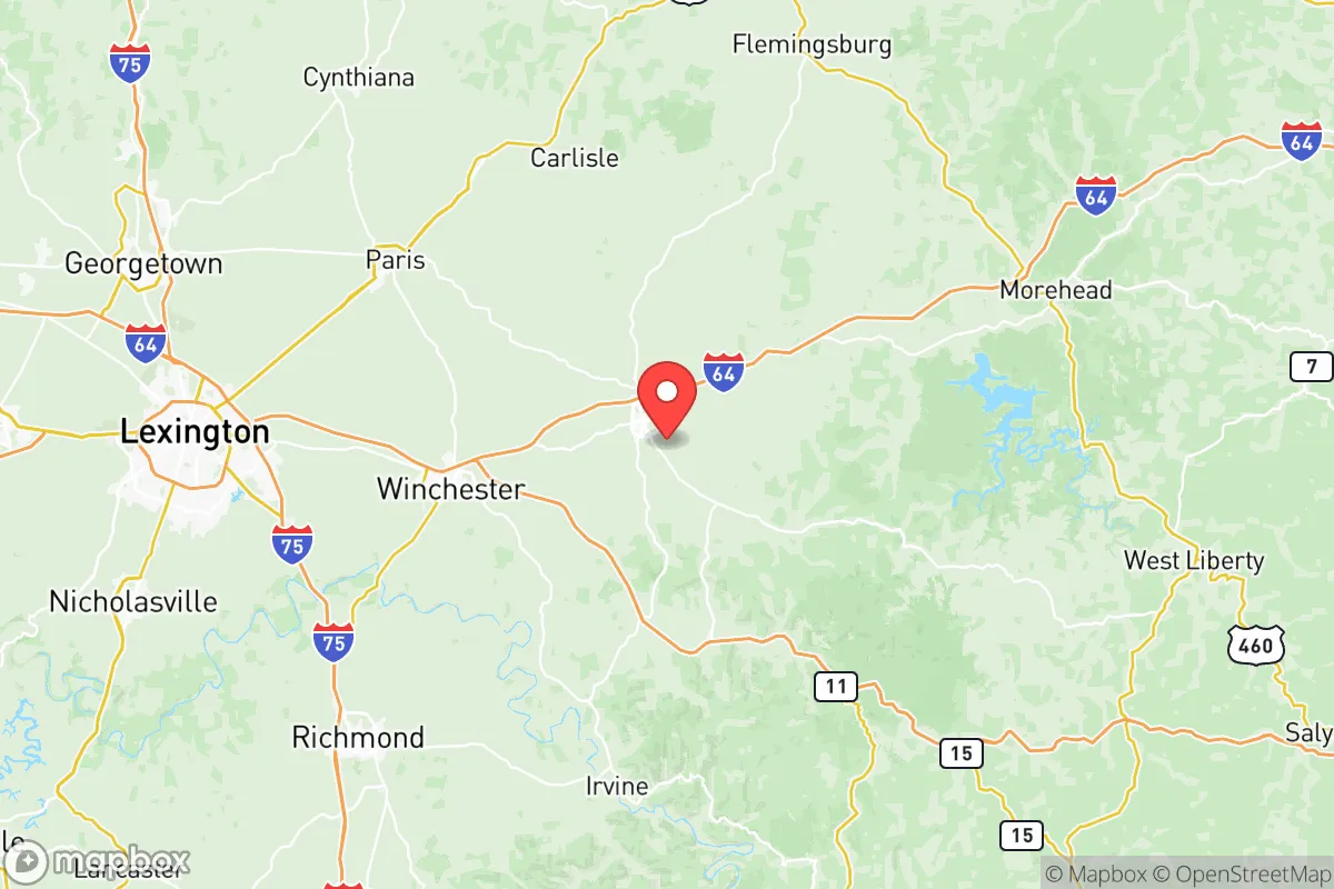 Map centered at 38.0335, -83.9130