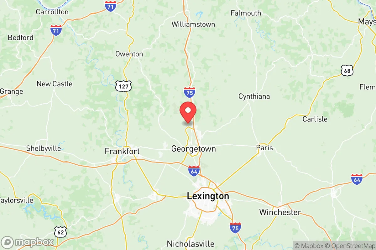 Map centered at 38.2915, -84.5839