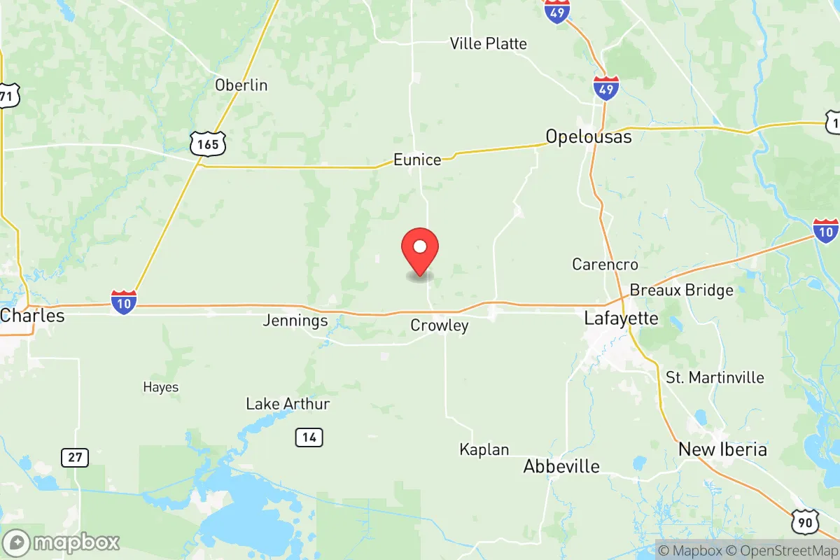 Map centered at 30.2905, -92.4120