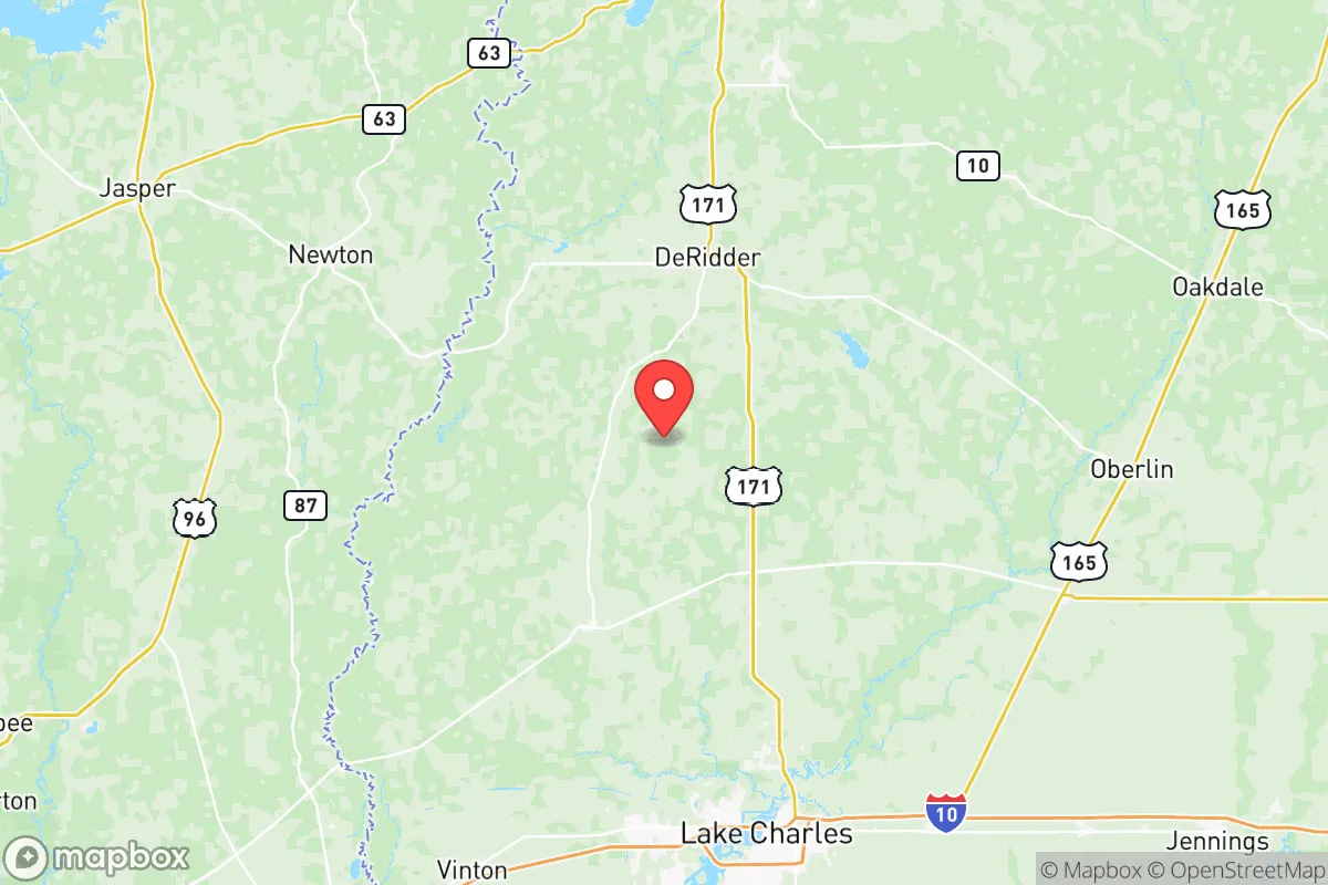 Map centered at 30.6486, -93.3434