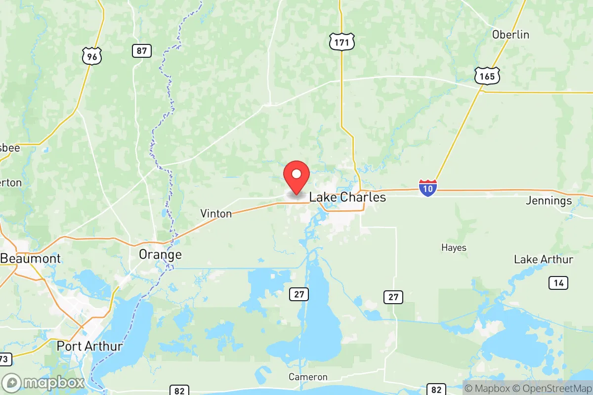 Map centered at 30.2294, -93.3579