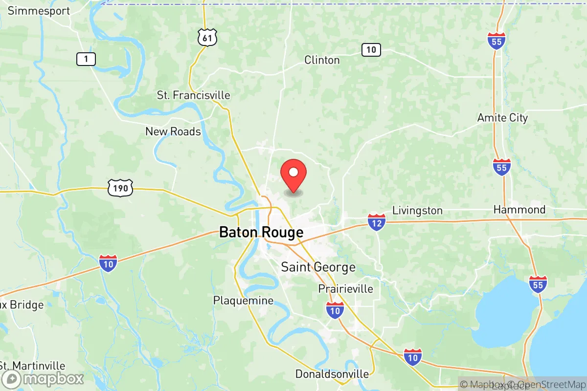 Map centered at 30.5382, -91.0956