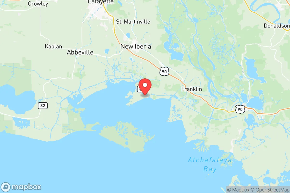 Map centered at 29.7559, -91.7655