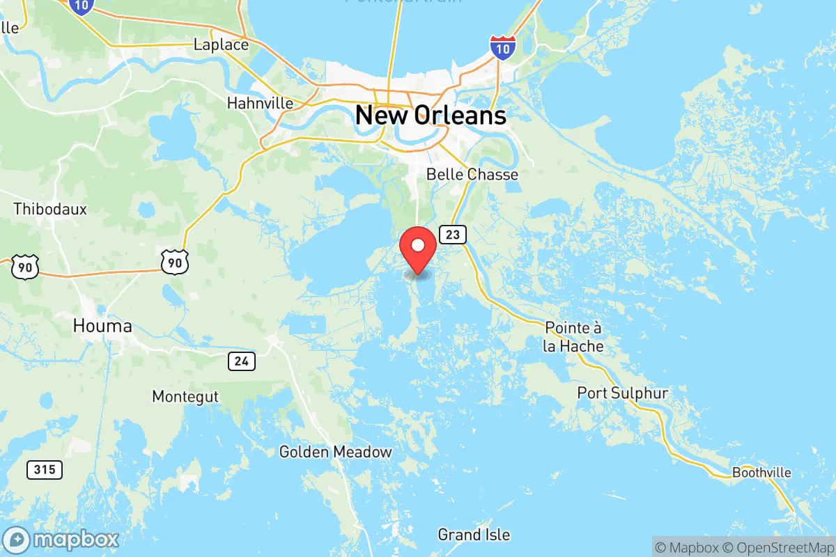 Map centered at 29.6766, -90.0973