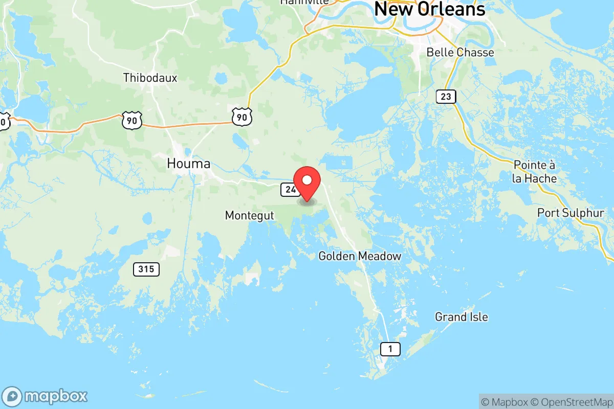 Map centered at 29.4997, -90.4017