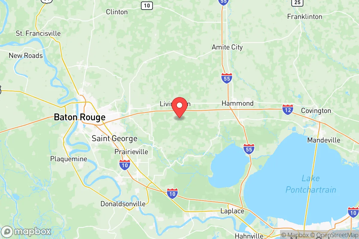 Map centered at 30.4400, -90.7278