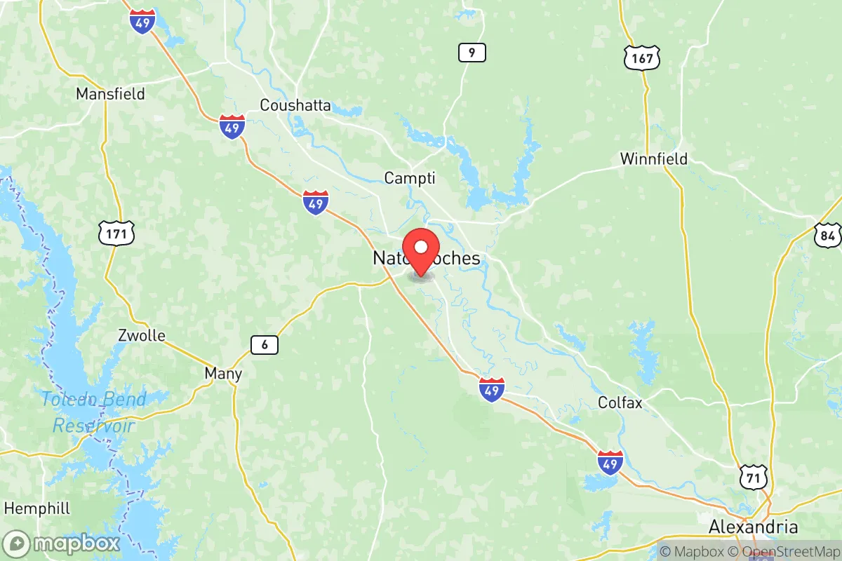 Map centered at 31.7230, -93.0961