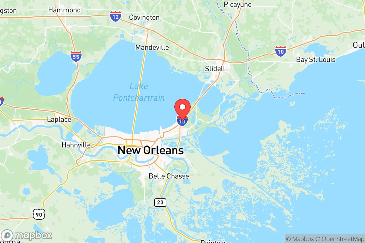 Map centered at 30.0687, -89.9282