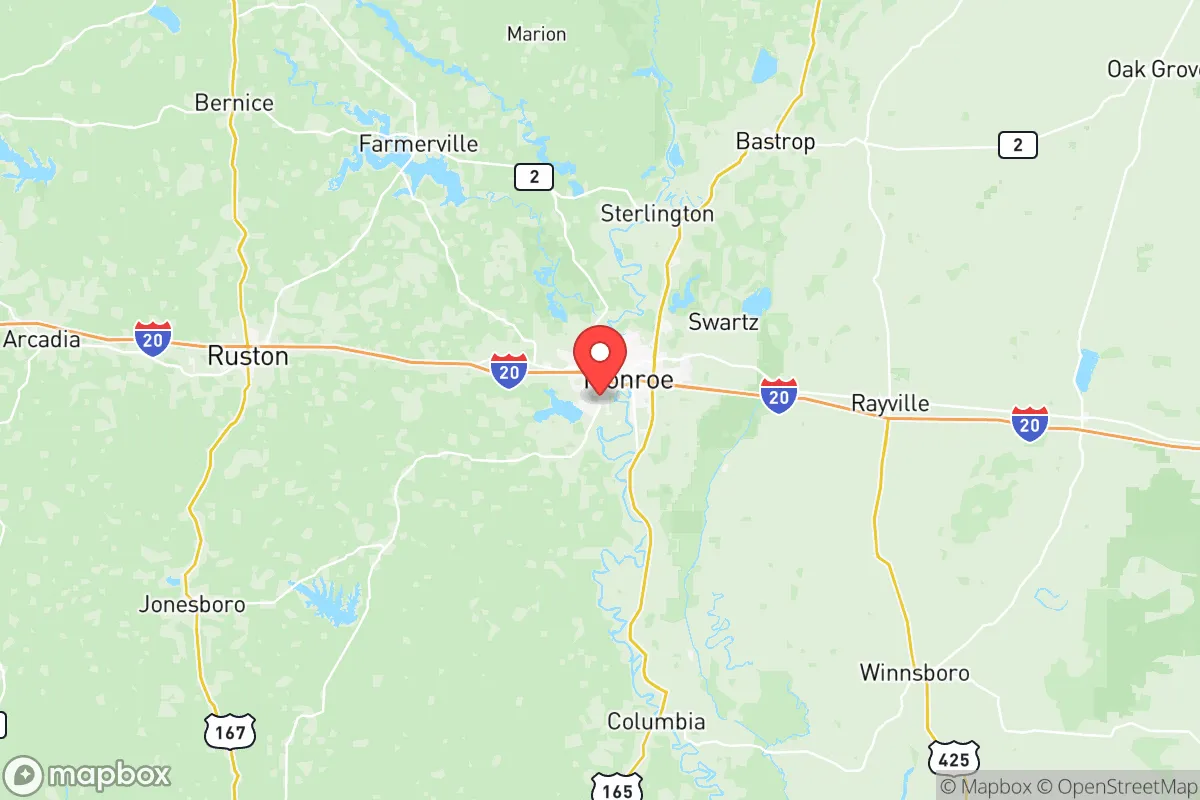Map centered at 32.4783, -92.1550