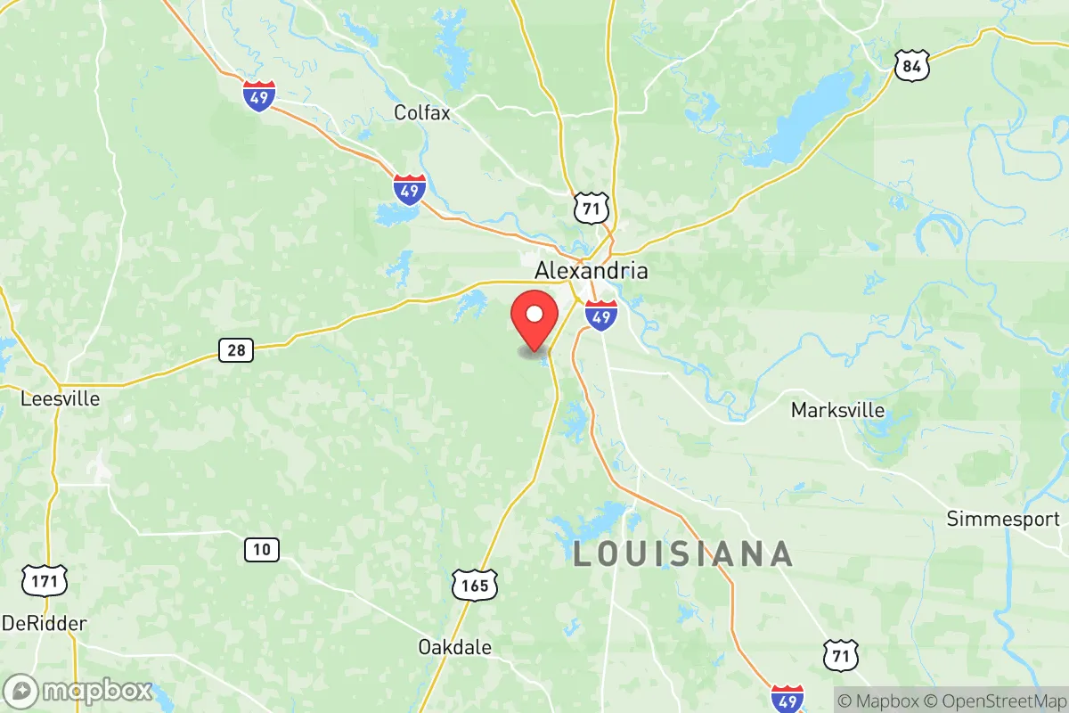 Map centered at 31.1985, -92.5333