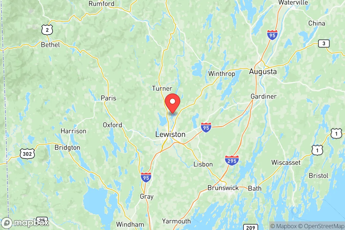 Map centered at 44.1656, -70.2065