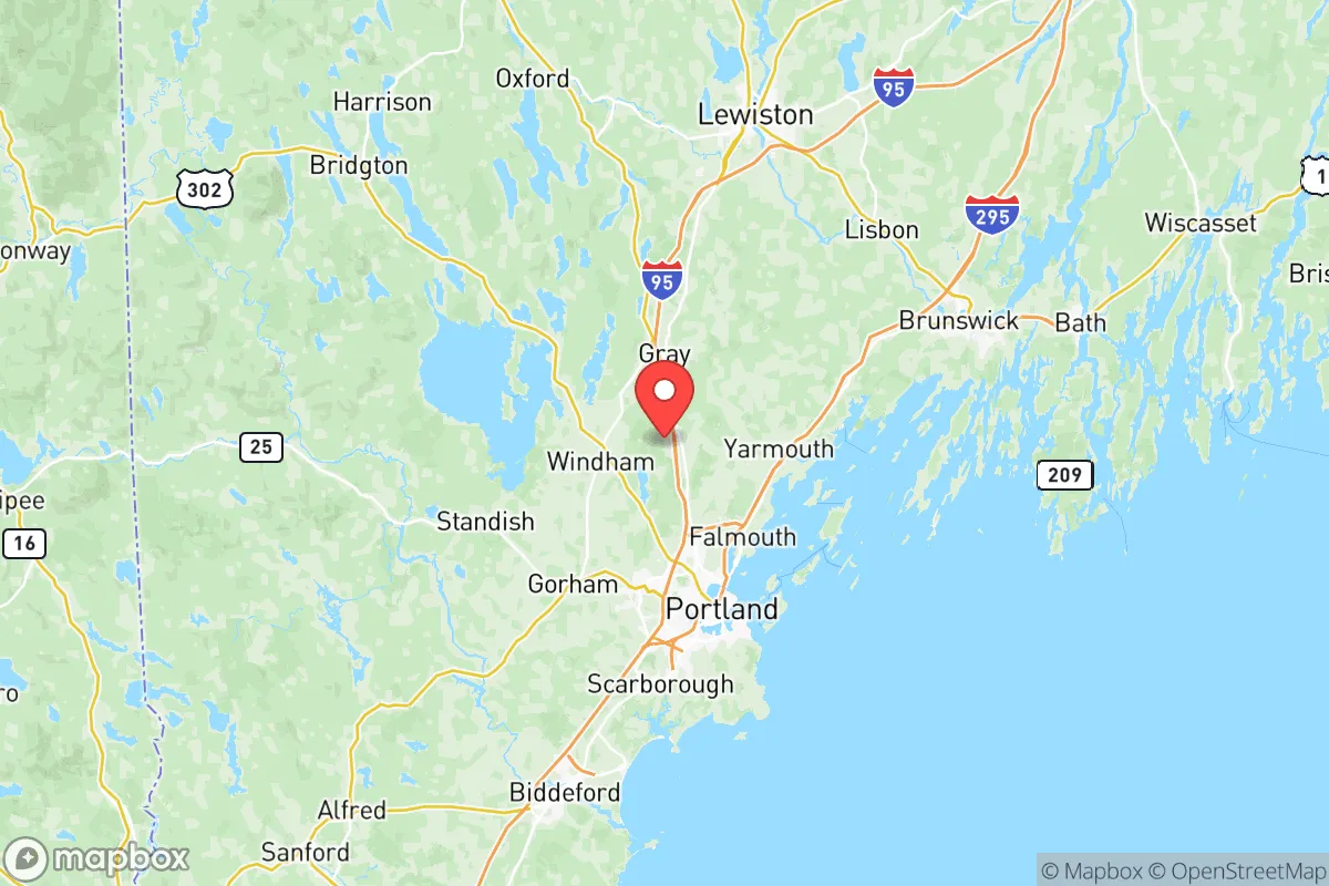 Map centered at 43.8060, -70.3297
