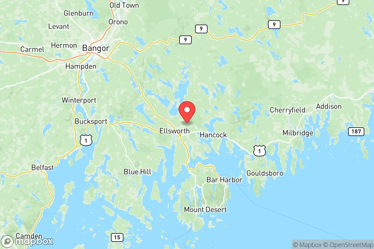 Map centered at 44.5616, -68.3690