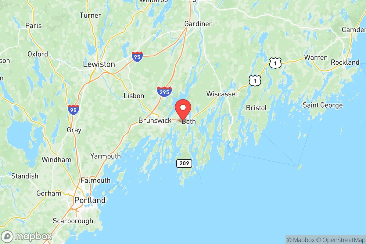 Map centered at 43.9114, -69.8391