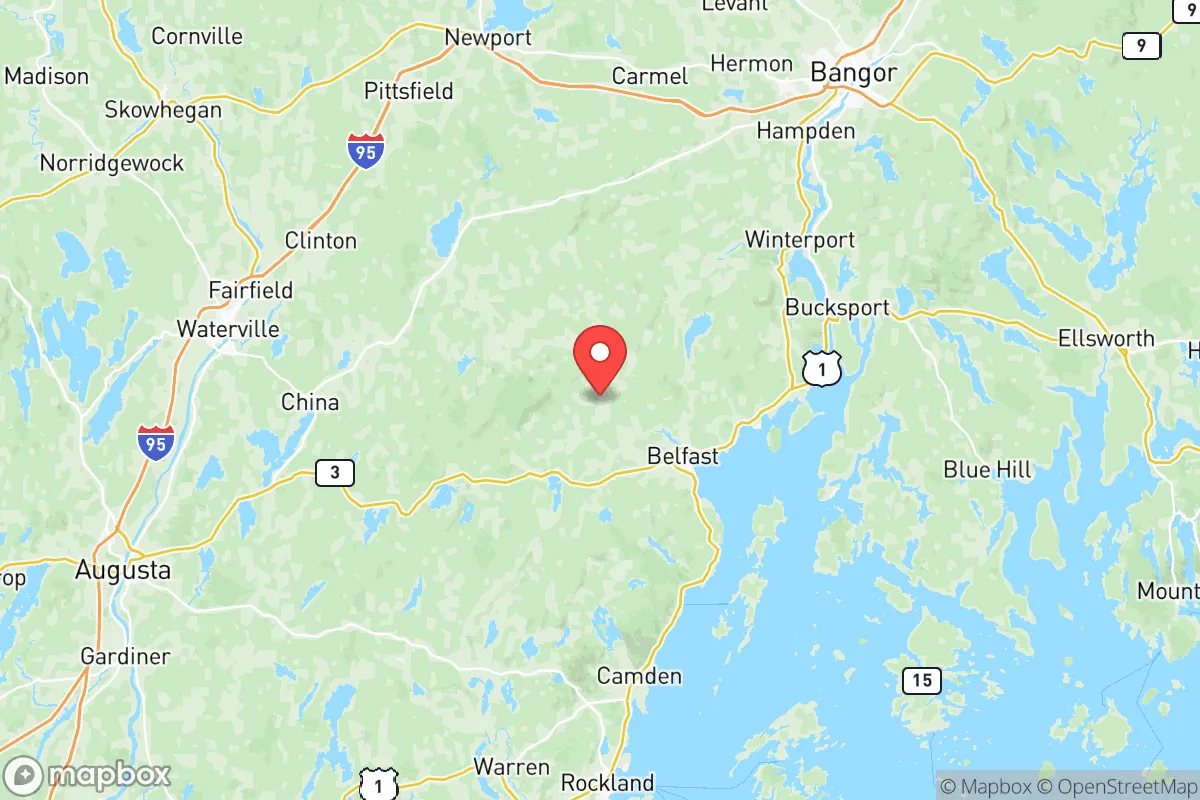 Map centered at 44.4811, -69.1195